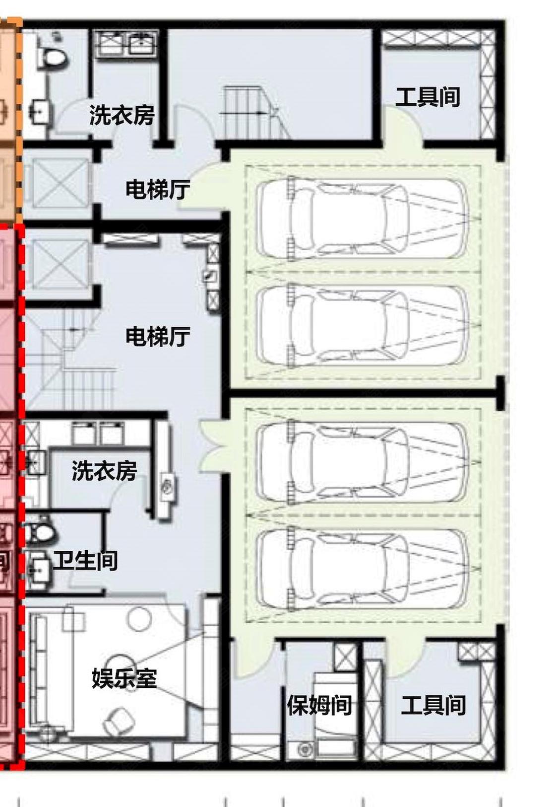 中铁诺德阅墅4室3厅5卫户型图