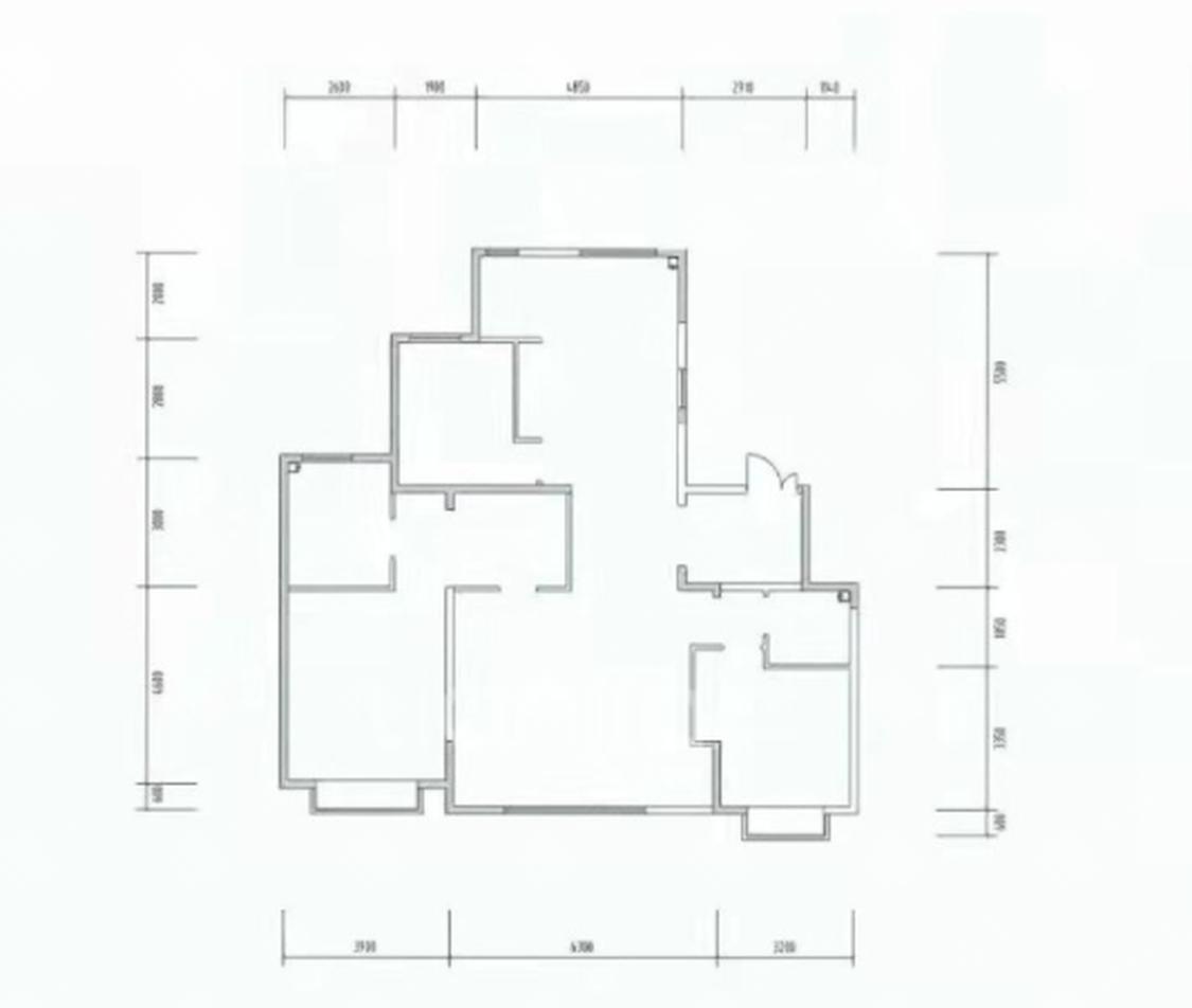 中国铁建花语金郡3室2厅2卫户型图